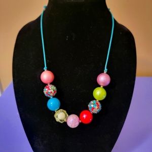 Multi colored beaded necklace